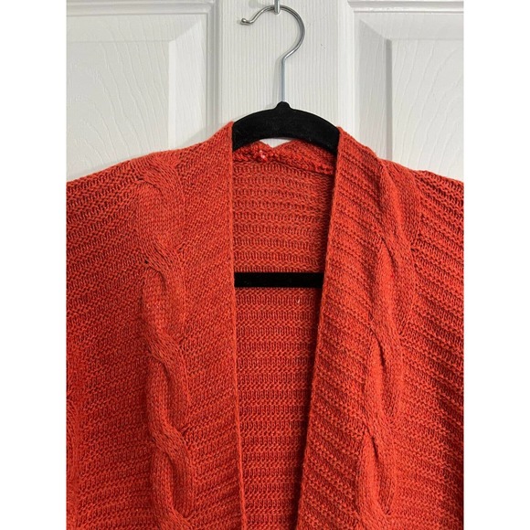 Women's Rust Long Open-Front Cardigan Size 1XL - Picture 2 of 5